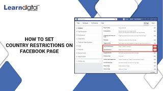 Facebook page country restrictions