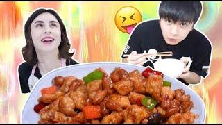 回国后kat第一次做中国菜，sid大吃一斤！Cooking Kung Pao Chicken