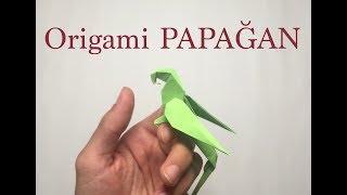 Origami Papağan Yapımı / Origami Parrot  How To Make