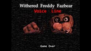 (FNAF-Acurrate-C4D) Withered Freddy Fazbear Voice Line Animated Remake.