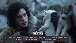 The Stark's find the Dire Wolf pups | Game of Thrones (S01E01)