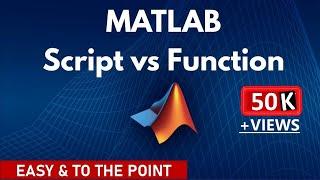 How to Write Functions and Scripts in MATLAB | MATLAB Script vs Function