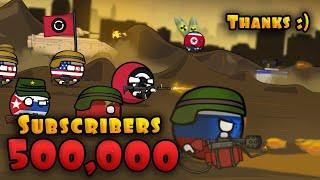 500,000 army subscribers ( Countryballs )