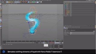 RealFlow | Cinema 4D: C4D splines as RealFlow particle paths