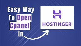 Learn In 1 Minute How To Open Cpanel In Hostinger