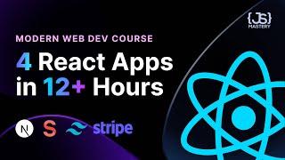 Modern React Web Development Full Course - 12 Hours | 4 Real Industry Web Applications