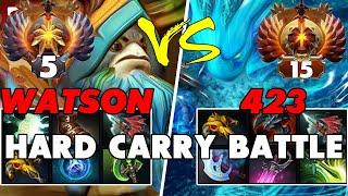 WATSON (NATURE'S PROPHET) vs 423 (MORPHLING) - Epic Battle Of Hard Carry Dota 2 Players - Z Dota 2