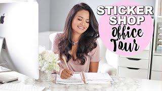 ETSY STICKER SHOP OFFICE TOUR AND SET UP | BelindasLife