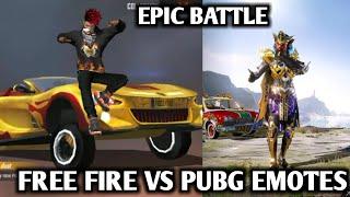 Free Fire Emotes VS Pubg Emotes || Mythic Emotes || Comparison Between Pubg And Free fire Emotes ||