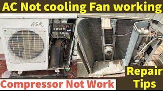 AC Not cooling how faults tracking how many reason compressor troubleshoot find learn repair