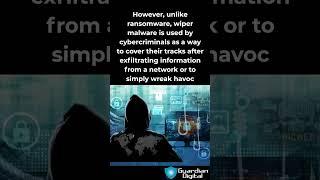 Anatomy of a Wiper Malware Attack #malware #cybersecurity #cyberattack #ransomware