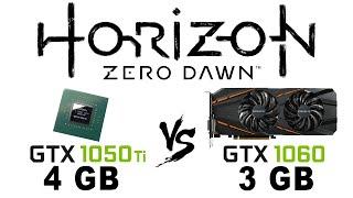 GTX 1050 Ti vs GTX 1060 3 Gb in Horizon Zero Dawn (GTX 1050Ti vs GTX 1063)