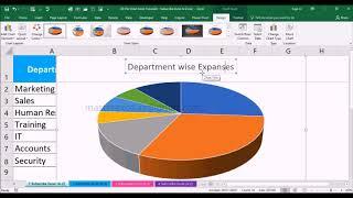 How to make a 3D Pie Chart in Excel 2016