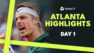 Shapovalov Takes On Goffin; Davidovich Fokina & Nishioka In Action | Atlanta 2024 Day 1 Highlights