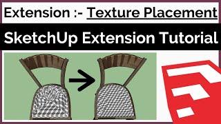 How to Use Texture Position for perfect fit || SketchUp || Hindi
