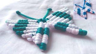 DIY Macrame Butterfly New design | Macrame Bufferfly Wall Hanging design #macrane #macramecraft