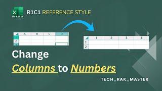 How to use R1C1 Reference in Excel || Tech_Rak_Master