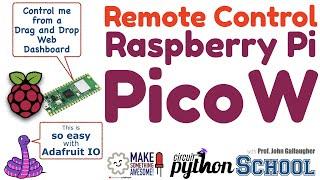 Control a Pico W from a Web Dashboard - Turn NeoPixels on/off using CircuitPython & Adafruit IO