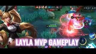 THE BEST EPIC COMEBACK LAYLA MVP GAMEPLAY| SICKEST LAYLA BUILD| LAYLA BEST BUILD| LAYLA TOP GLOBAL