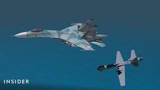 How A Russian Warplane Hit An Unarmed US Drone | Insider News