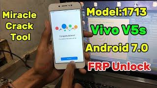 All Vivo Android 7.0 FRP bypass adb Mode 2024 | Vivo  V5s Moodel: 1713  Google Account forgot