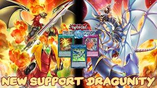 NEW SUPPORT "DRAGUNITY KNIGHT - AREADBHAIR" DUEL LINKS RANKED DUEL & DECKLIST [YU-GI-OH! DUEL]