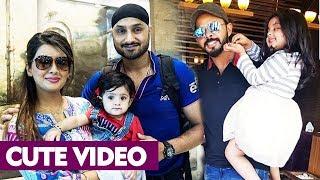 Sreesanth's Daughter Sanvika Vs Harbhajan's Daughter Hinaya | CUTE MOMENTS | Watch Video