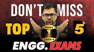  Alternatives for JEE 2024 | Top 5 Engineering Entrance Exams | Harsh Sir @VedantuMath