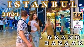 Istanbul Grand Bazaar (KAPALICARSI) Walking Tour | Rainy Day In Istanbul | July 5TH 2024 | UHD 4K