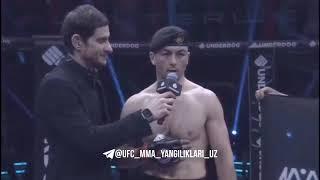 Bekzod aka blaaa ufc mmada Nizomiddin Isroilov jangdan keyin