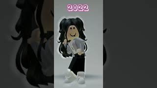 شخصياتي في روبلوكس 2020 2021 2022 2023  My character evolution in roblox 