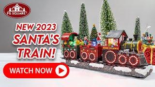 Santa's Train Tabletop - Animated Christmas Showpiece | FG Square Villages