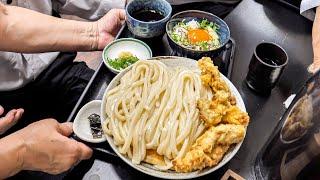 【三木市】熟練の寿司さばきが炸裂する地域密着うどん店の特盛りうどん丨Tempura and Udon Restaurant : Japanese style