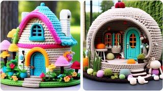 Nice yarn house knitted with wool