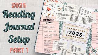 2025 Reading Journal Setup Part 1!  Easy Page Ideas!