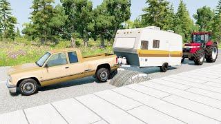 Mobil vs Speed Bumps #19 - BeamNG Drive