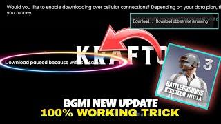 Bgmi obb service running problem 2024 | download paused because wifi is disabled pubg | how to share