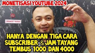 1000 SUBSCRIBER DAN 4000 JAM TAYANG YOUTUBE GRATIS