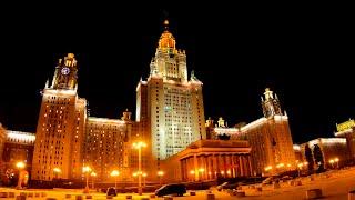 ⁴ᴷ⁵⁰ Walking Moscow: from Universitet Mt., Lomonosov Moscow State University to Sparrow Hills