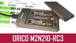 ORICO M2N210-RC3 - Dual SSD USB-C RAID M.2 SATA Enclosure - Review & TEST