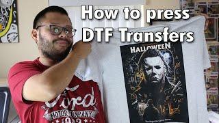 How to press DTF transfers, Pressing Direct To Film Prints, Full color transfers