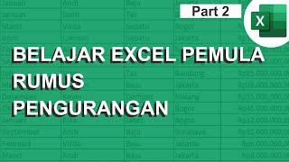 Rumus excel pengurangan belajar excel pemula multi talenta tutorial