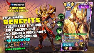 NEW! Script Skin Terizla Epic Flames of Judgement No Password Full Effect & Voice | New Patch