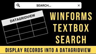 Datagridview Search Filter With Textbox Functionality Winforms