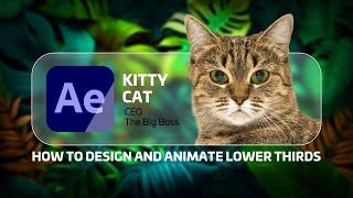 How to Design and Animate Lower Thirds. Adobe After Effects Tutorial