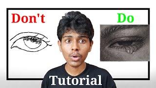 How to draw Realistic Eye step by step | Hindi tutorial