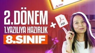 8. Sınıf 2. Dönem 1. Yazılıya Hazırlık | Fen Bilimleri 2025