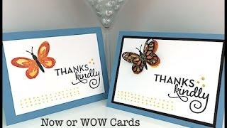 Simply Simple NOW or WOW - Watercolor Wings Card by Connie Stewart