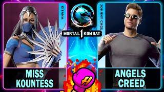 MK1 Miss Kountess (KITANA) VS Angels Creed (JOHNNY CAGE)Mortal Kombat 14K 60ᶠᵖˢ