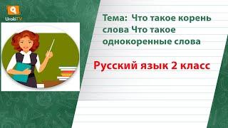 Что такое корень слова Что такое однокоренные слова. Русский язык 2 класс